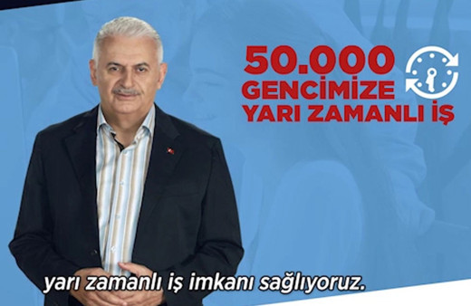 Binali yıldırım yarı zamanlı iş reklam filmi