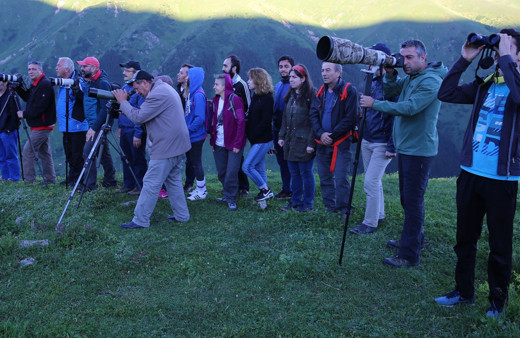 Rize'de 3 yıldır görülmüyordu meraklıları sabahın ilk ışıklarıyla dürbünle gördüler