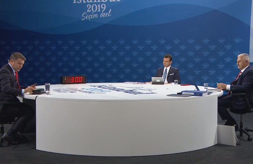 Ekrem İmamoğlu ve Binali Yıldırım canlı yayınında İsmail Küçükkaya tarafsız mıydı?