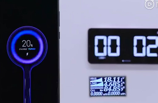 Xiaomi'nin 100 Watt hızlı şarj eden alet videosu
