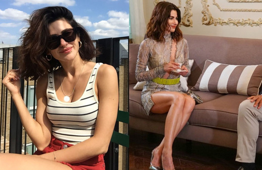 Yasak Elma'nın yıldızı Nesrin Cevadzade'nin şaşırtan sefer tası görüntüsü