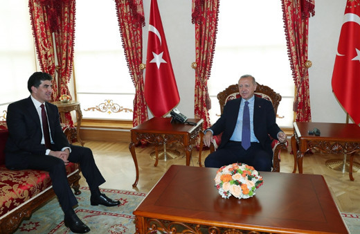 Cumhurbaşkanı Erdoğan Barzani ile görüştü