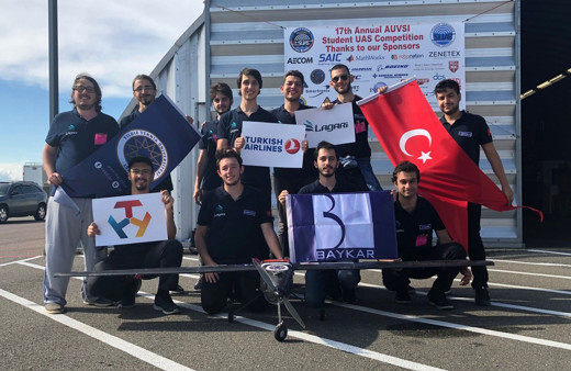 ABD'deki İHA yarışmasında Yıldız Teknik Üniversitesi üçüncü oldu
