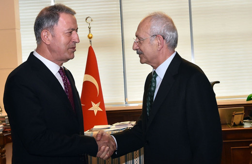 Bakan Akar'dan Kılıçdaroğlu'na ziyaret