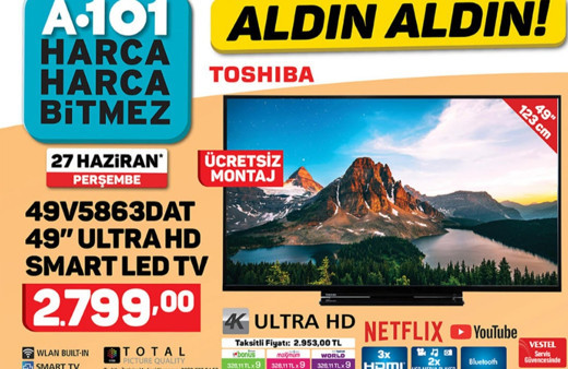 A101'de 'Aldın Aldın' ürünlerinde' ay sonu indirimi  İşte 27 Haziran indirimli ve aktüel ürünler kataloğu