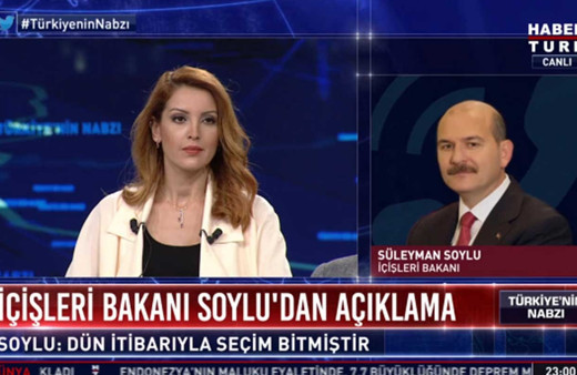 Süleyman Soylu'dan Nagehan Alçı'ya tepki! Habertürk canlı yayını aradı