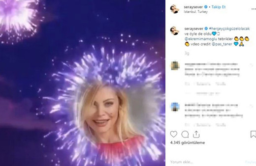 Oyuncu Seray Sever, Ekrem İmamoğlu paylaşımıyla herkesi şaşırttı