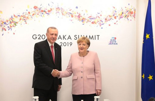 Erdoğan Merkel ile görüştü