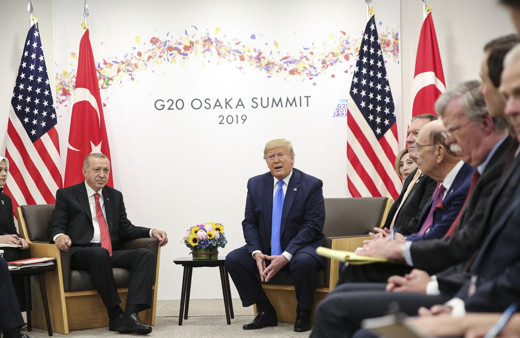 Cumhurbaşkanı Recep Tayyip Erdoğan'ı ABD Başkanı Donald Trump ile görüştü