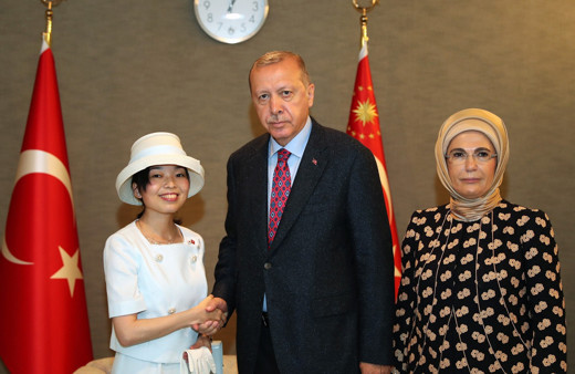 Cumhurbaşkanı Erdoğan, Prenses Akiko ile görüştü