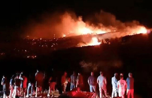 KKTC'de düşen bir cisim sonrası patlama ve yangın