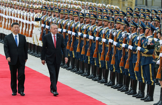 Cumhurbaşkanı Erdoğan, Çin’de resmi törenle karşılandı