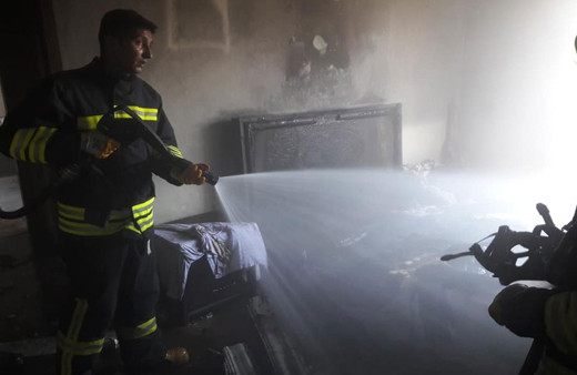 Samsun'da yangında kül olan odada bir tek o yanmadı!