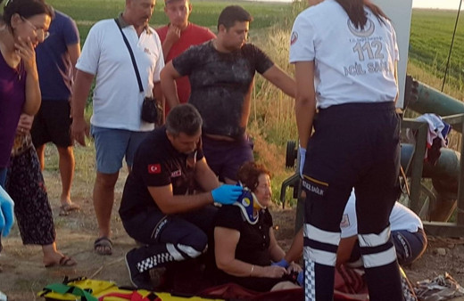 Sulama kanalına düşen otomobilde 25 saat kurtarılmayı bekledi