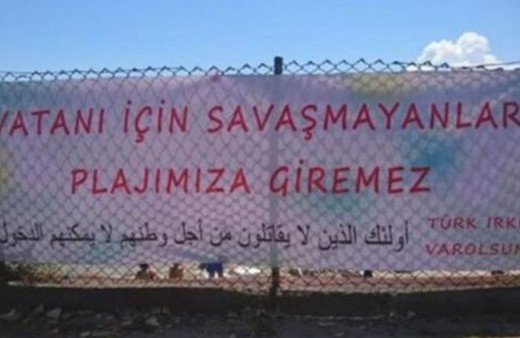 Sinop'ta plaja asılan o pankartı kimin astığı belli oldu