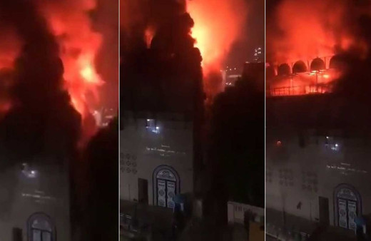 Mısır’da kilisede büyük yangın