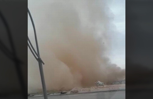 Kırşehir’de toz bulutu oluştu