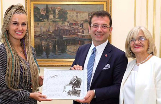 Ekrem İmamoğlu'nu ziyaret eden Tuğba Özay'dan övgü dolu sözler: Ayağına taş değmesin!
