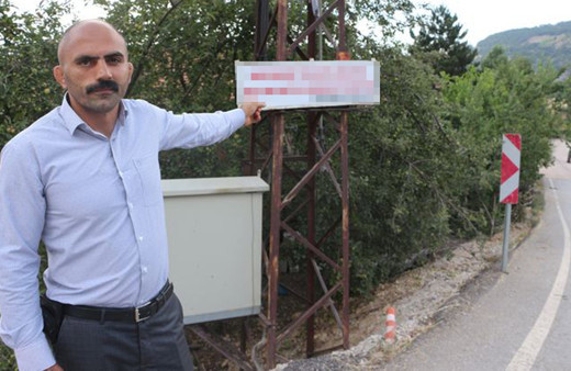 Tokat'ta muhtar köyün girişine astı! Bu köyde yasak