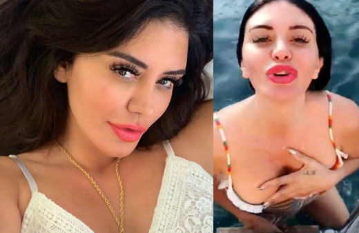 Ebru Polat elbiseyle denize girdi takipçileri 'bu kadarı yetti' deyip isyan etti