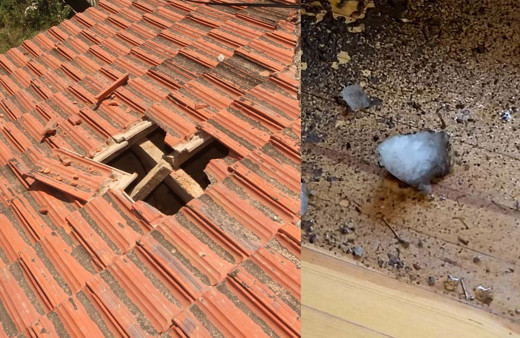 Gökyüzünden düşen buz kütlesi evinin çatısına çakıldı! Gerçek sonradan ortaya çıktı