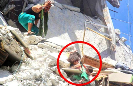 Suriye'de küçük kız çocuğunun kahramanlığı yürekleri sızlattı