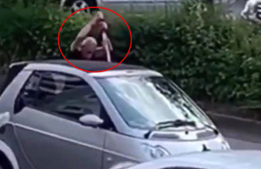 Yer Almanya! Sokak ortasında samuray kılıcıyla katletti