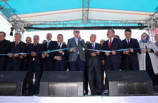 İzmir otoyolu açılışında Cumhurbaşkanı Erdoğan ve Binali Yıldırım arasında ilginç diyalog