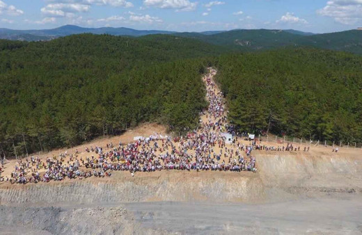 Kazdağları'ndaki Alamos şirketinin kazı alanına girince şok oldular