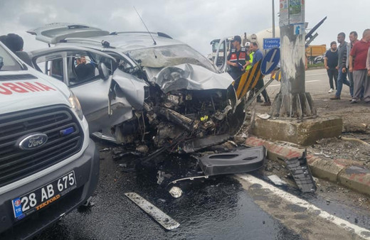 Giresun'da feci kaza! Ölüler var