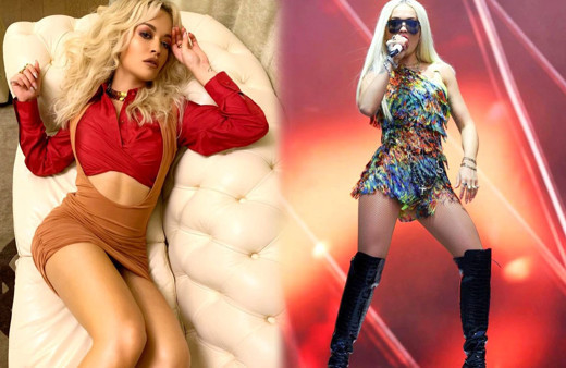 Rita Ora siyah tanga bikinisiyle Ibiza'yı salladı! Elbisesiyle ise şaşırttı!