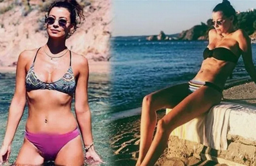 Müjde Uzman bikinili pozuna amatörce yaptığı photoshopla rezil oldu