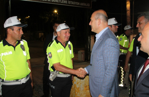 Bakan Soylu Amasya’da trafik denetimlerine katıldı