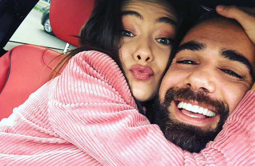 Neslihan Atagül ve Kadir Doğulu bahçeye girdi! Bahçenin sahibi bakın kim çıktı