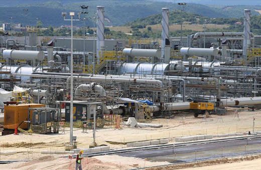 TürkAkım doğal gaz boru hattının Kıyıköy'de yer alan alım terminali inşaatının yüzde 95'i bitti