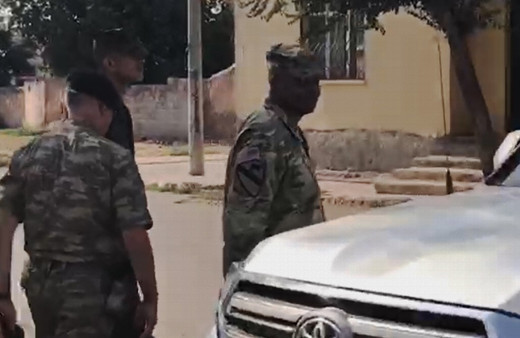 ABD ve Türk askerleri Şanlıurfa Akçakale sınırında