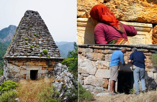 Marmaris'te yıllarca Çağbaba adıyla türbe sanılıp dua edildi gerçekte gladyatör mezarıymış