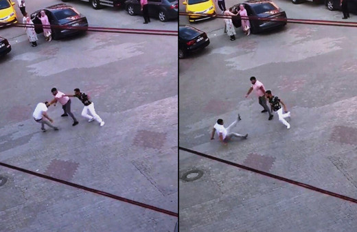 Çorum'da yol verme meselesi yüzünden kavga çıktı