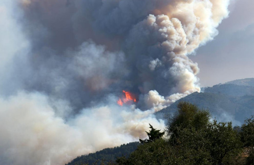 İzmir'deki korkutan yangında köy boşaltıldı