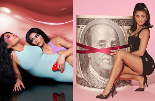 Kylie Jenner'ın dudakları parfüm oldu Kim Kardashian'la beraber tanıttı