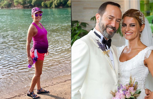 6 Aylık hamile Ece Vahapoğlu plajda fenalaştı imdadına Erdal Özyağcılar koştu