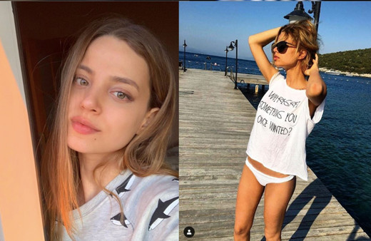 Leyla Tanlar poz verdi mahrem yeri göründü olay fotoğraflar