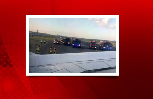 THY uçağı taksi yolundan çıktı büyük panik yaşandı