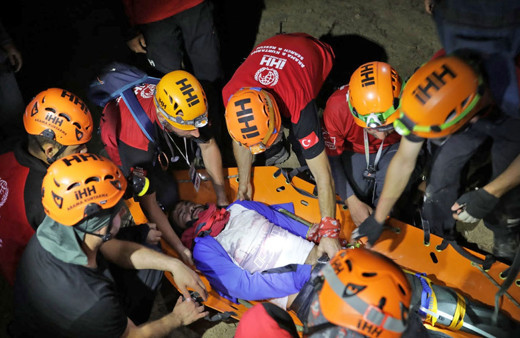 Bursa'da İHH tarafından gerçekleştirilen dev tatbikat sona erdi