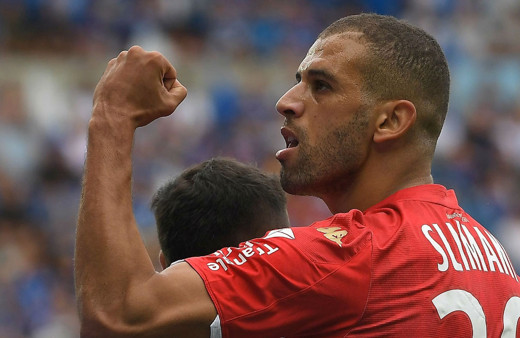 Slimani'nin golleri Monaco'ya yetmedi