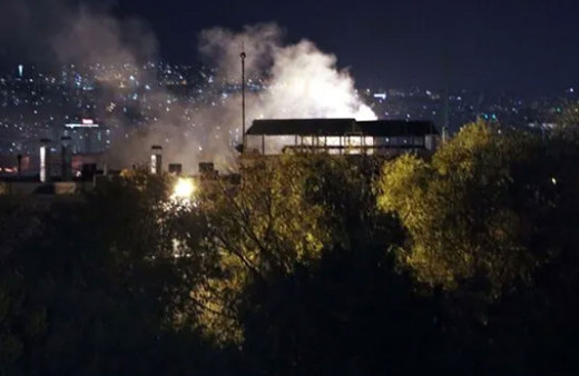 Ankara'da traktör fabrikasında panik yaratan yangın!