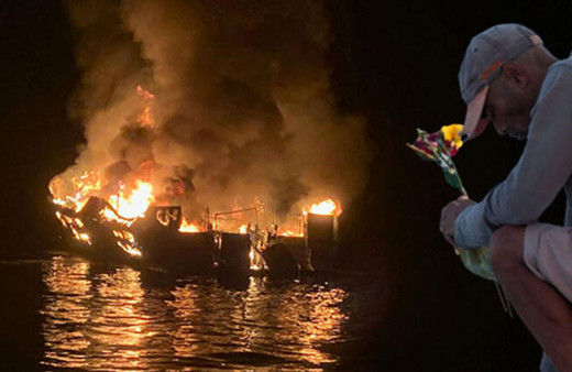 ABD'de alev alan dalış teknesindeki 34 kişi hayatını kaybetti