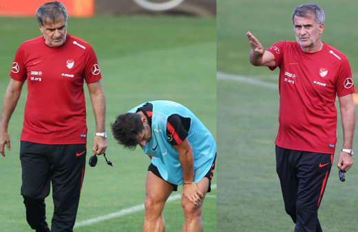 Emre Belözoğlu yürekleri ağza getirdi Şenol Güneş hemen yanına koştu