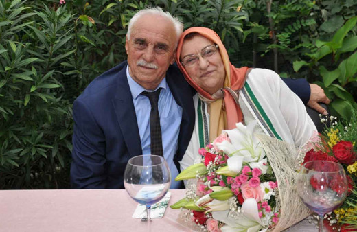 70'lik çifte sürpriz 50'nci evlilik yıl dönümü kutlaması