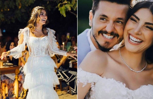 Söz dizisinin savcı Derya'sı Deniz Baysal ile Kolpa grubunun solisti Barış Yurtçu evlendi